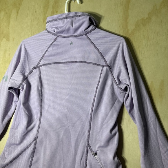 Women's Eddie Bauer High Route Grid Fleece 1/2 Zip Dusty Lavender Medium - Picture 8 of 10